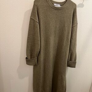Mango Green Knit Sweater